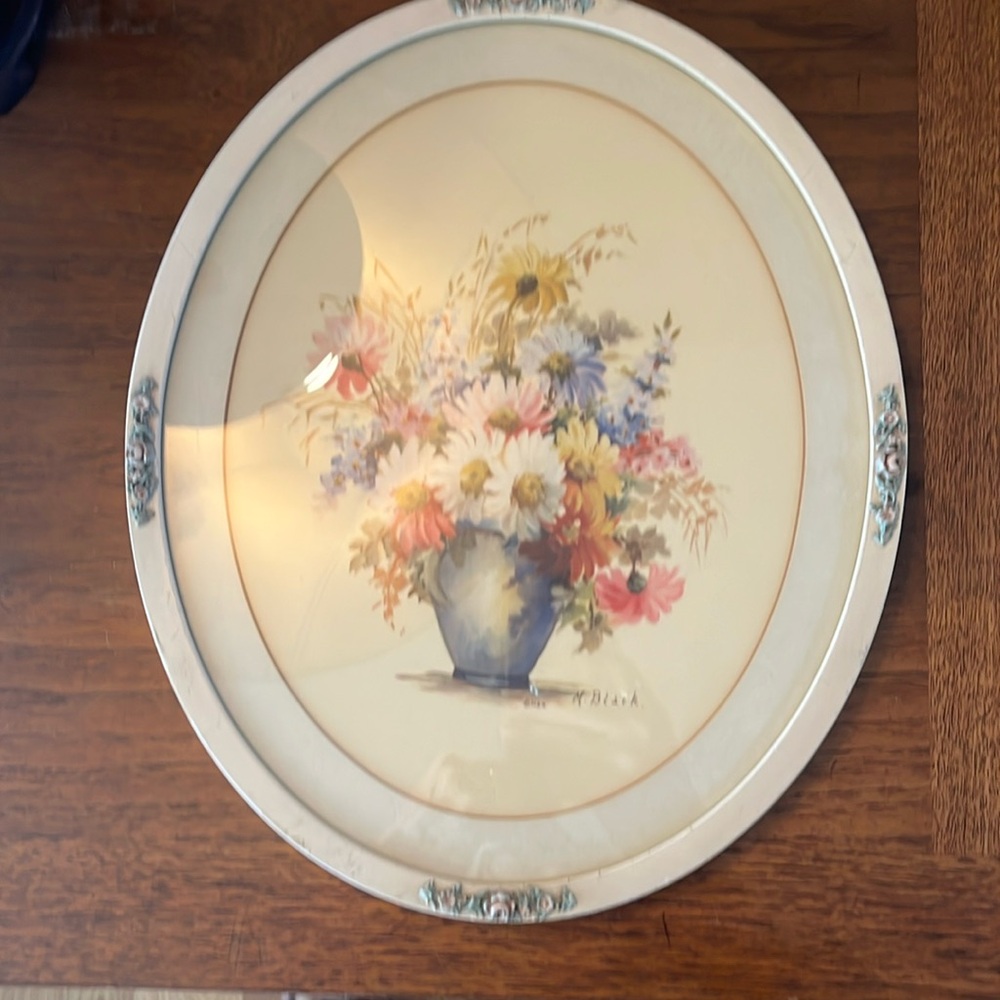 Vintage picture with frame.  Some marks on frame as shown.